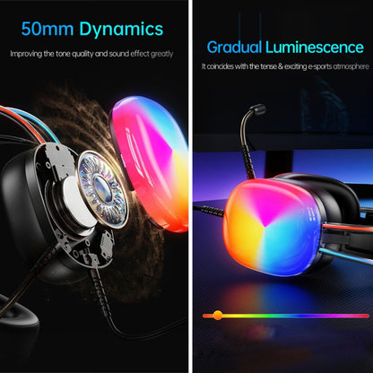 awei GM-11 Pro Luminous Wired Headphones, Cable Length: 2m