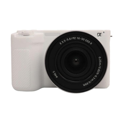 Litchi Texture Soft Silicone Protective Case, For Sony ZV-E10 II / ZV-E10M2