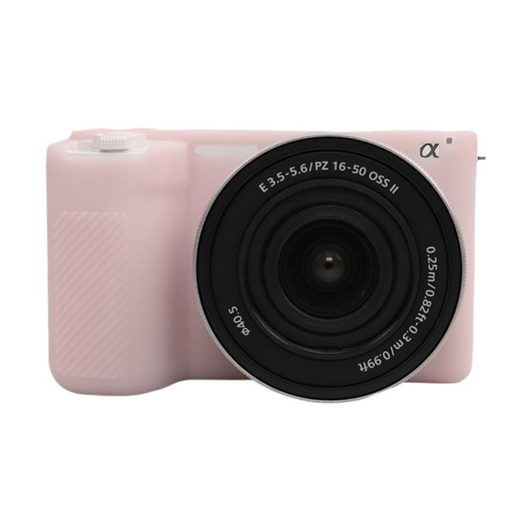 Litchi Texture Soft Silicone Protective Case, For Sony ZV-E10 II / ZV-E10M2