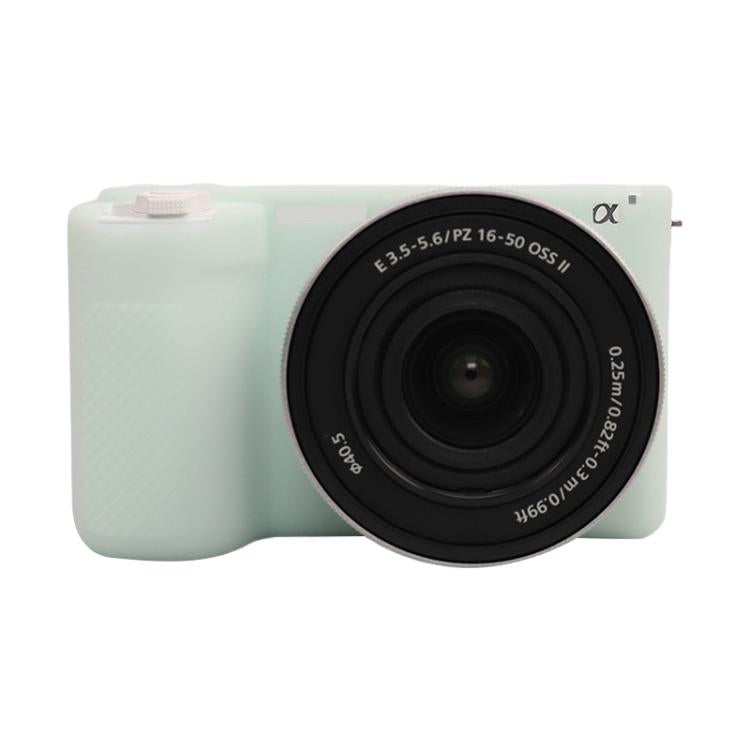 Litchi Texture Soft Silicone Protective Case, For Sony ZV-E10 II / ZV-E10M2