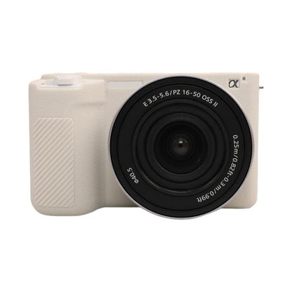Litchi Texture Soft Silicone Protective Case, For Sony ZV-E10 II / ZV-E10M2