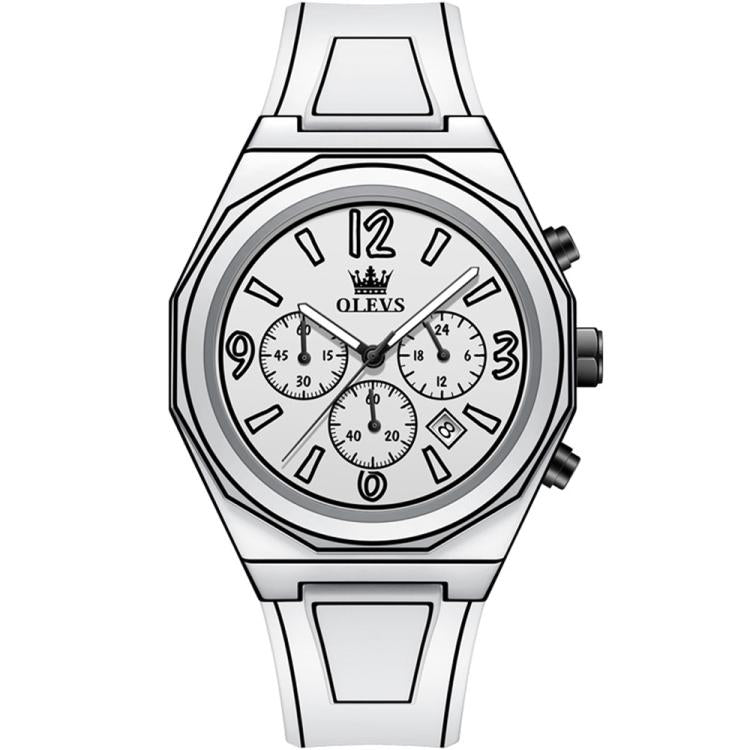 OLEVS 5622 Men Comic Style Multifunctional Luminous Quartz Watch