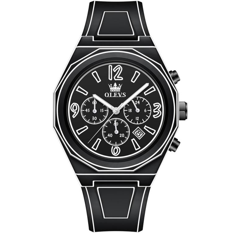 OLEVS 5622 Men Comic Style Multifunctional Luminous Quartz Watch