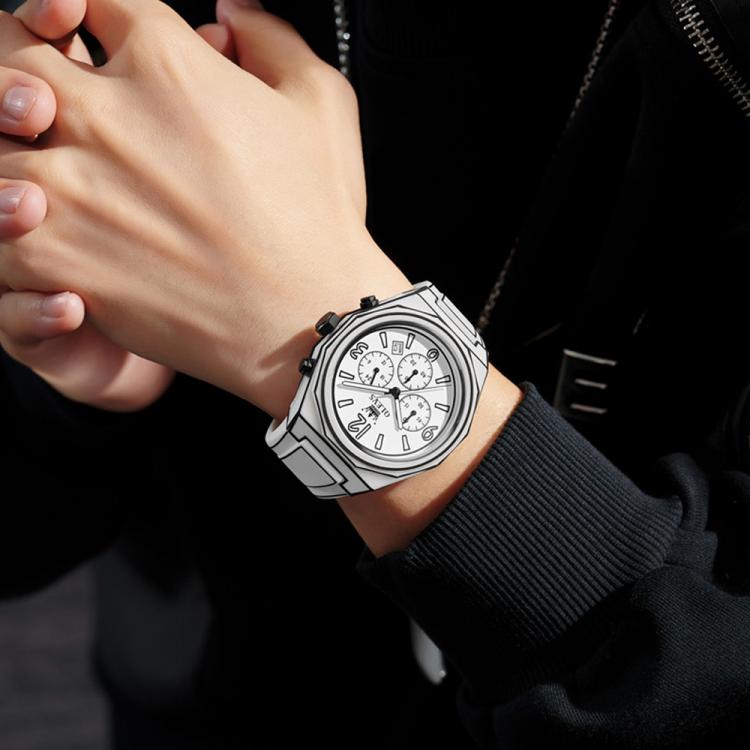 OLEVS 5622 Men Comic Style Multifunctional Luminous Quartz Watch