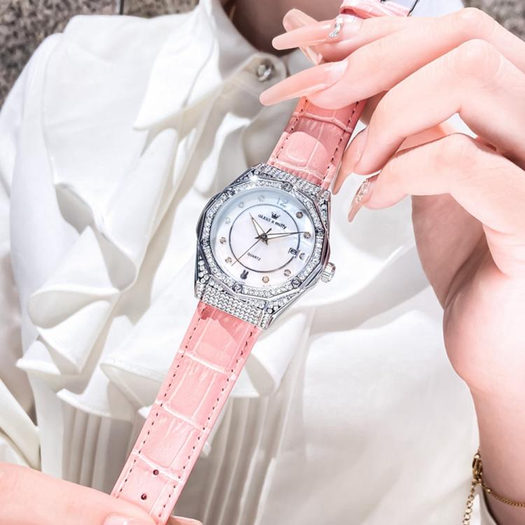 OLEVS 1003 Women Fashion Diamond-encrusted Waterproof Quartz Watch with Date