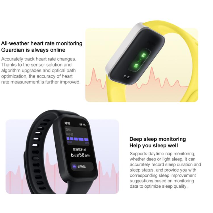 Xiaomi Redmi Band 3 Smart Band, 1.47 inch, Heart Rate / Blood Oxygen Health Monitoring