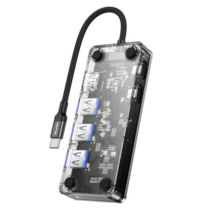 awei HUB-2 Multi-function 6 in 1 Type-C HUB Adapter, HUB-2