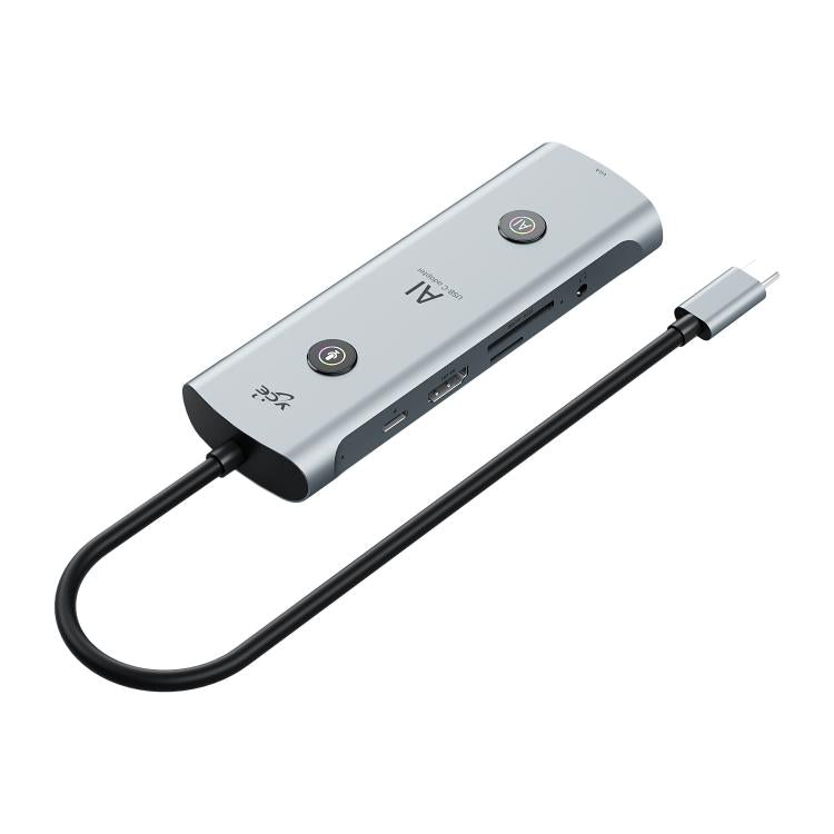 YCE V172 12 in 1 USB-C / Type-C HUB Adapter AI Docking Station, V172