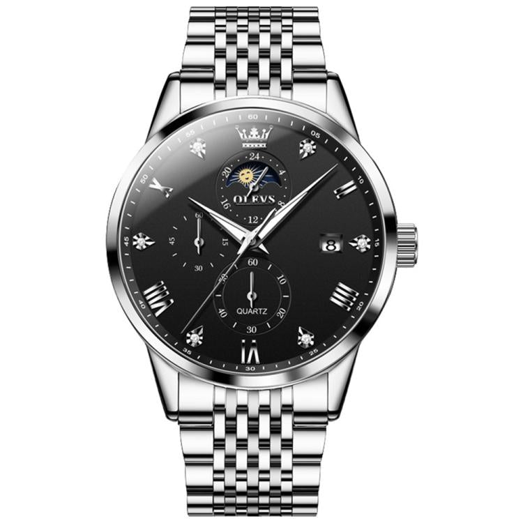 OLEVS 2925 Men Multifunctional Waterproof Luminous Quartz Watch