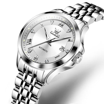 OLEVS 6702 Women Waterproof Luminous Single Calendar Mechanical Watch