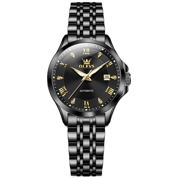 OLEVS 6702 Women Waterproof Luminous Single Calendar Mechanical Watch