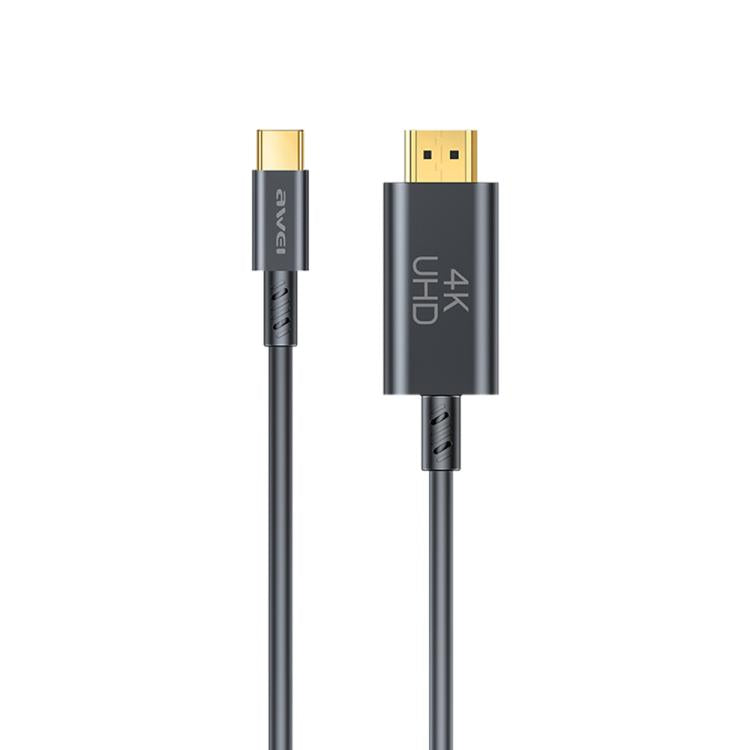 awei CL-212T USB-C / Type-C to HDMI 4K 30Hz HD Adapter Cable, CL-212T