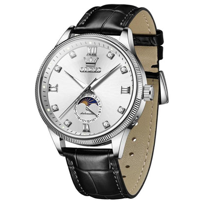 OLEVS 7039 Men Sun Moon Star Luminous Waterproof Mechanical Watch