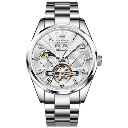 OLEVS 7028 Men Multifunctional Luminous Waterproof Mechanical Watch