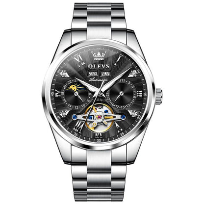 OLEVS 7028 Men Multifunctional Luminous Waterproof Mechanical Watch