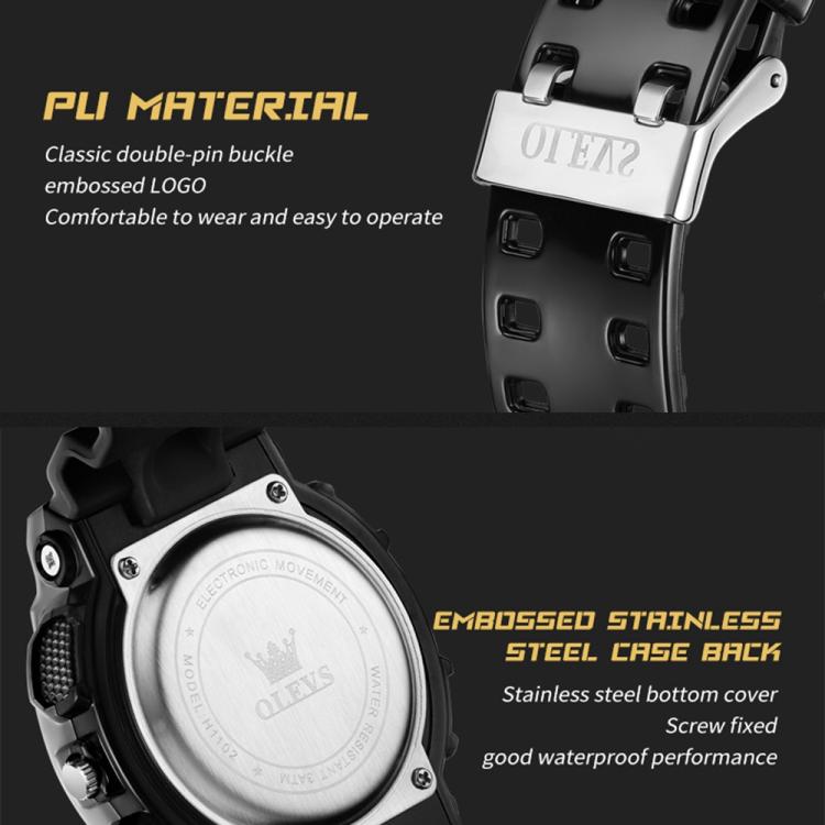 OLEVS 1102 Men Multifunctional Smart Waterproof Electronic Watch