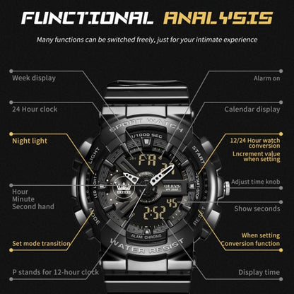 OLEVS 1102 Men Multifunctional Smart Waterproof Electronic Watch