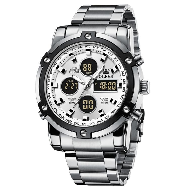 OLEVS 1106 Men Luminous Waterproof Smart Electronic Watch
