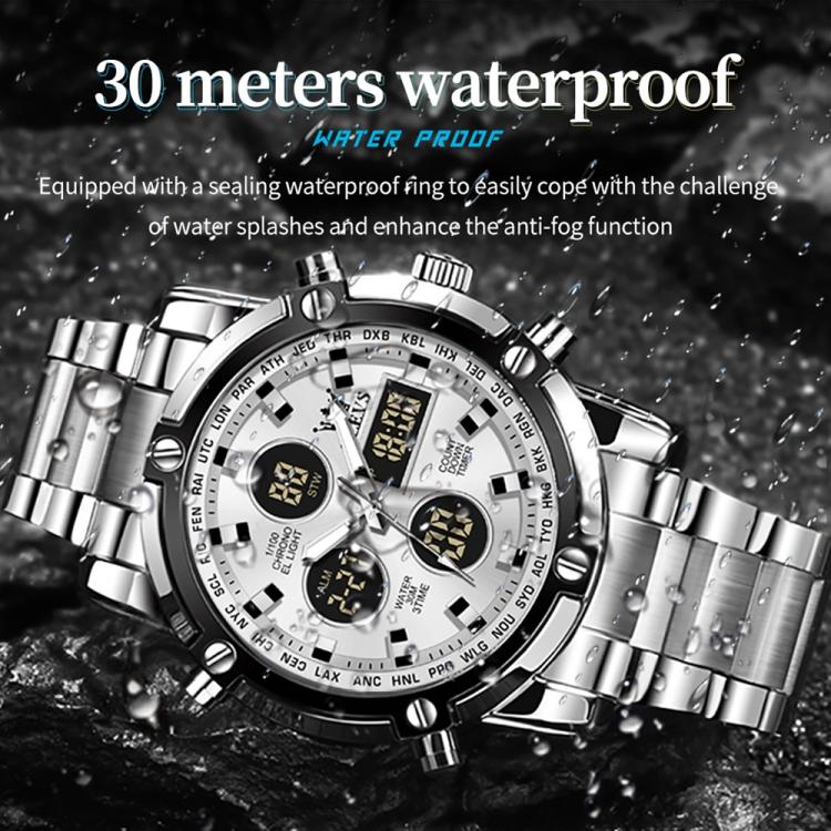 OLEVS 1106 Men Luminous Waterproof Smart Electronic Watch
