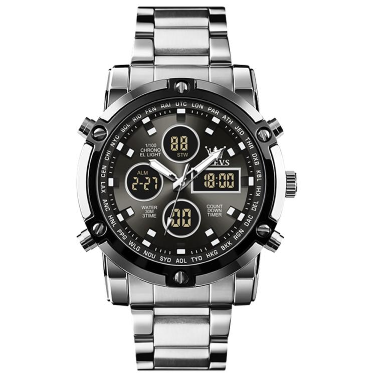 OLEVS 1106 Men Luminous Waterproof Smart Electronic Watch