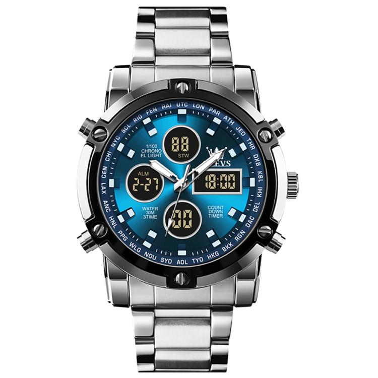 OLEVS 1106 Men Luminous Waterproof Smart Electronic Watch