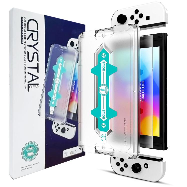 2.5D High Aluminum Tempered Glass Screen Protector, For Nintendo Switch OLED, For Nintendo Switch