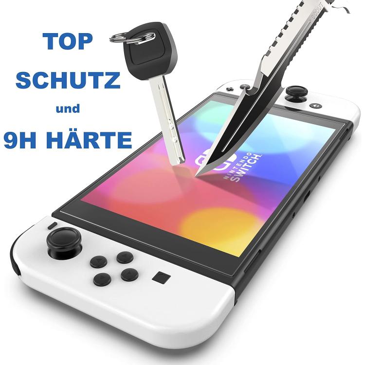 2.5D High Aluminum Tempered Glass Screen Protector, For Nintendo Switch OLED, For Nintendo Switch
