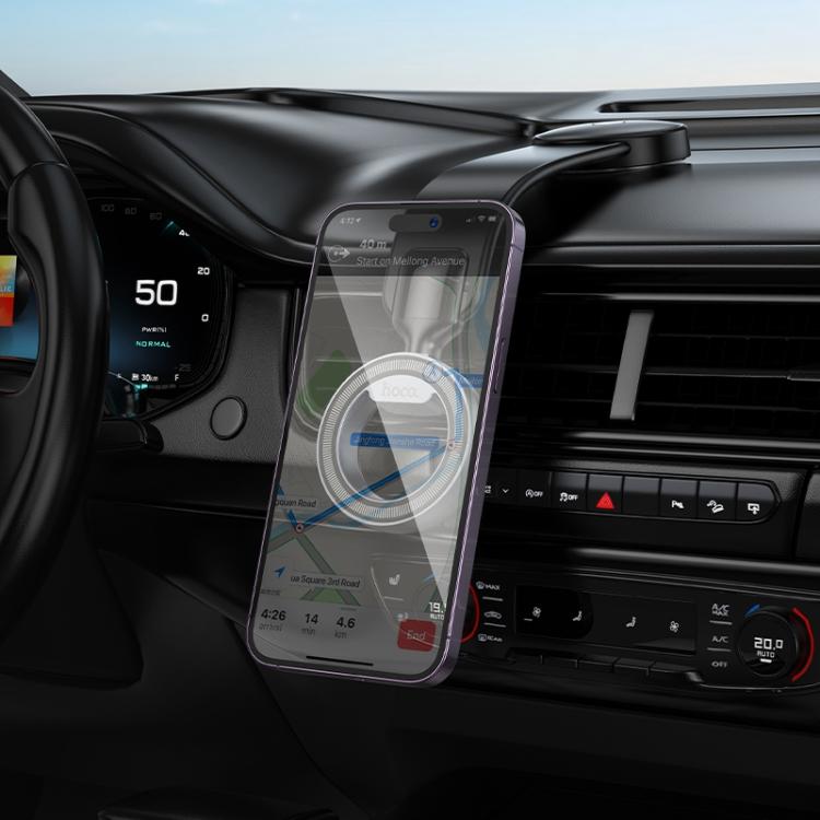 hoco H71 Totem Car Center Console Ring Magnetic Phone Holder, H71