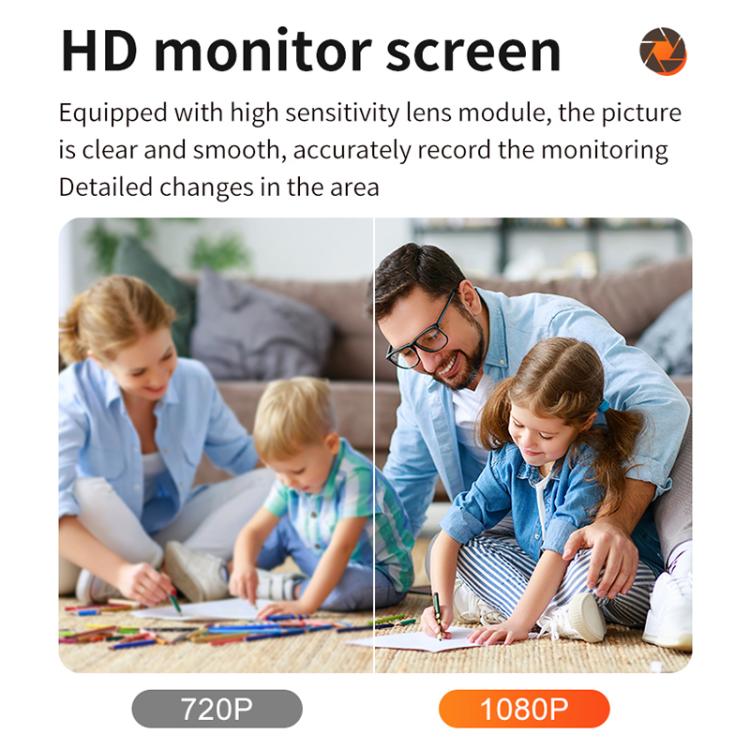 Home Socket Type WiFi Surveillance Camera Support Night Vision & Two-way Intercom, US Plug