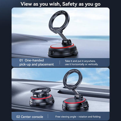Yesido C219 Suction Cup Car MagSafe Magnetic Mobile Phone Holder, C219