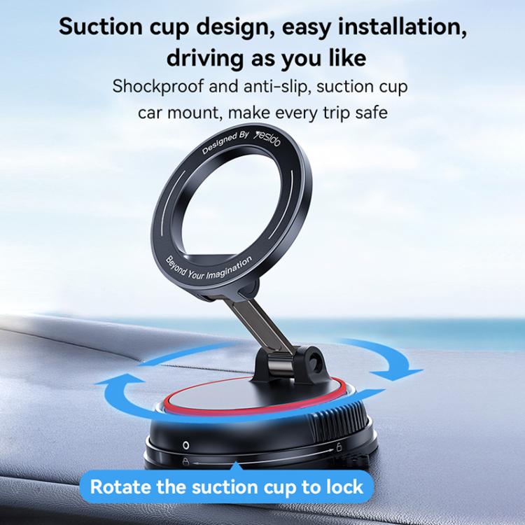 Yesido C219 Suction Cup Car MagSafe Magnetic Mobile Phone Holder, C219