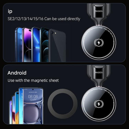 Yesido C316 15W Magsafe Magnetic Car Wireless Charger, C316