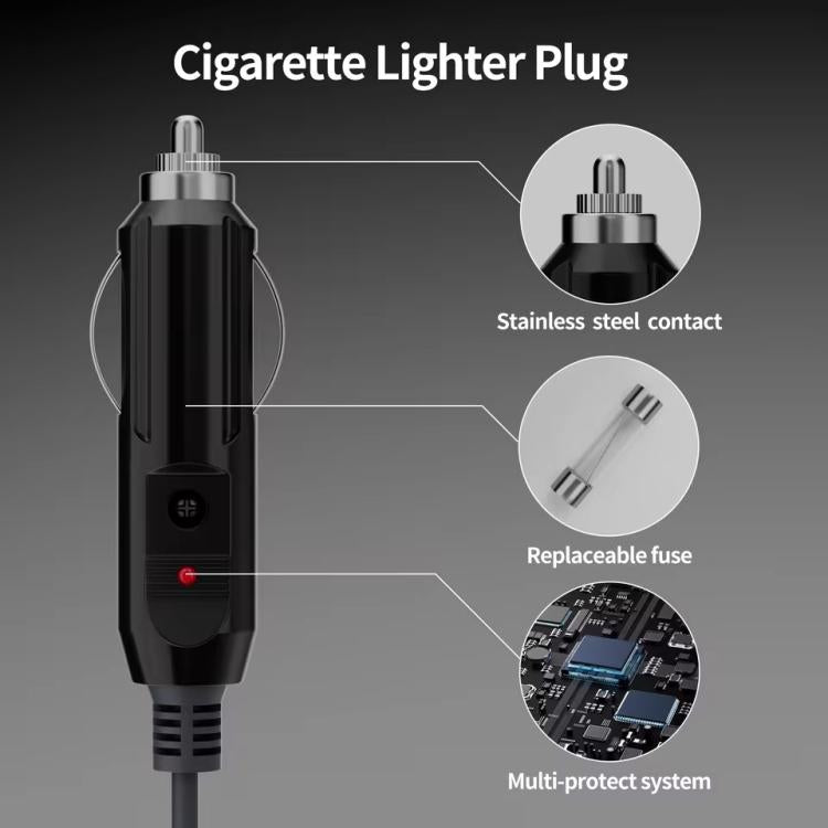 SL202 Starlink Mini to Car Cigarette Lighter Power Cord Waterproof Cable, 1m, 2m, 3m, 5m, 10m