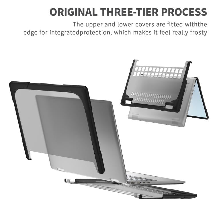 TPU + PC Two-color Anti-fall Laptop Protective Case, For HP ENVY X360-14 2024