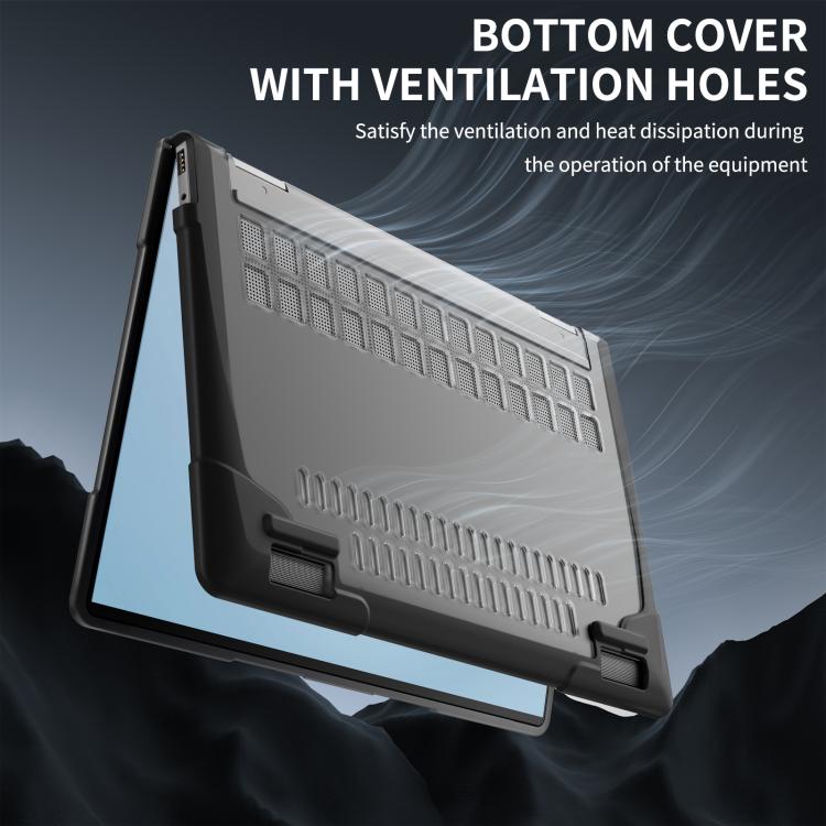 TPU + PC Two-color Anti-fall Laptop Protective Case, For HP ENVY X360-14 2024