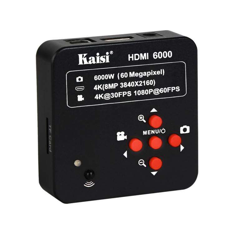 Kaisi HDMI 6000 HDMI / USB Dual Interface 60MP 4K Ultra HD Microscope Industrial Camera, US Plug, EU Plug