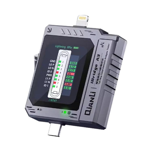 Qianli iBridge A3 Tail Plug Comprehensive Analysis Tester for Lightning & Type-C Interface Devices, Qianli iBridge A3