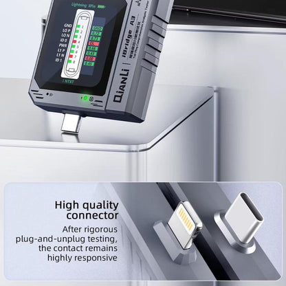 Qianli iBridge A3 Tail Plug Comprehensive Analysis Tester for Lightning & Type-C Interface Devices, Qianli iBridge A3