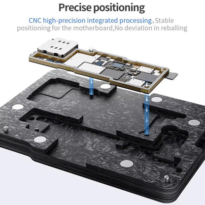 Qianli 4 in 1 Magnetic Middle Layer BGA Reballing Platform for iPhone 16 Series, Qianli for iPhone 16 Series