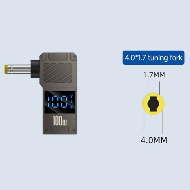 100W Computer Charging Digital Display Adapter, Type-C to DC4.0x1.7mm, Type-C to DC4.0x1.35mm, Type-C to DC4.0x1.7mm Center Groove, Type-C to DC3.0 x 1.1mm, Type-C to DC5.5x2.1mm, Type-C to DC6.0x0.6mm, Type-C to DC5.5x2.5mm, Type-C to DC5.5x1.7mm...