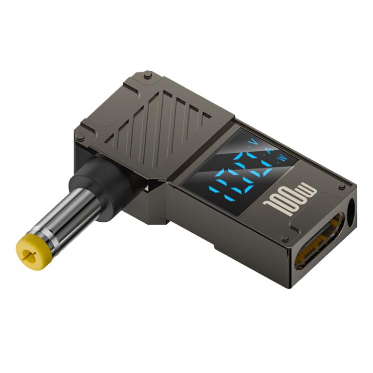 100W Computer Charging Digital Display Adapter, Type-C to DC4.0x1.7mm, Type-C to DC4.0x1.35mm, Type-C to DC4.0x1.7mm Center Groove, Type-C to DC3.0 x 1.1mm, Type-C to DC5.5x2.1mm, Type-C to DC6.0x0.6mm, Type-C to DC5.5x2.5mm, Type-C to DC5.5x1.7mm...