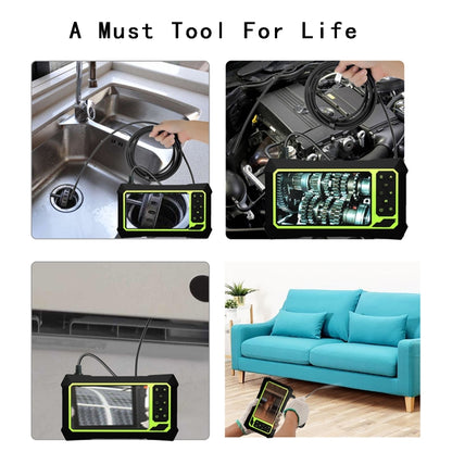 8mm 1080P IP68 Waterproof 4.3 inch Screen Single Camera Digital Endoscope, 7m, 5m, 2m