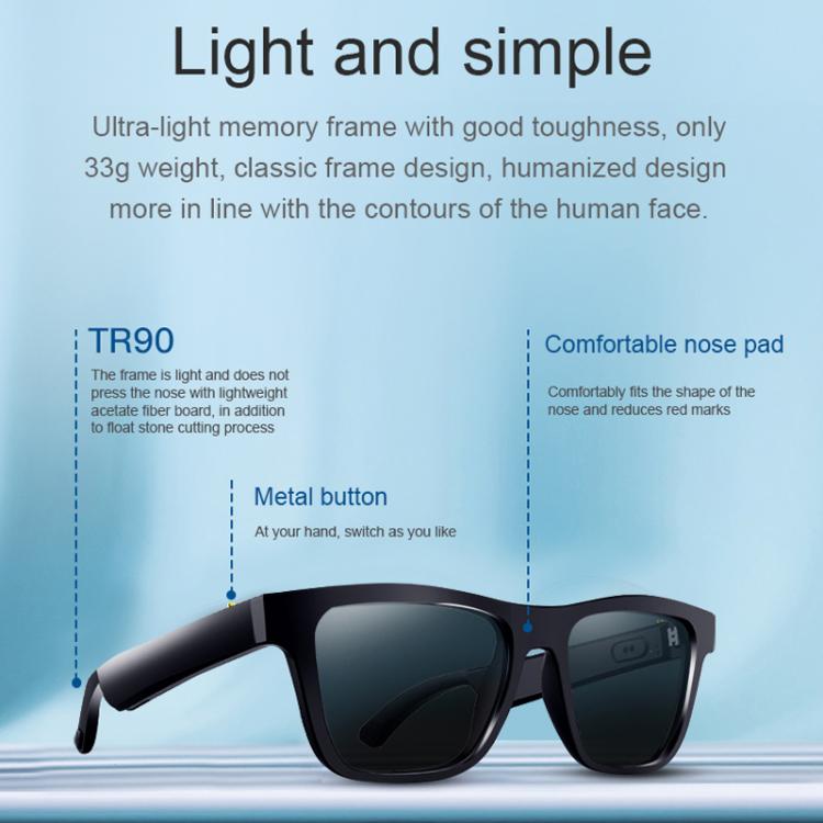 E10 Smart Audio Bluetooth Glasses, Style: Touch Style, Touch Style