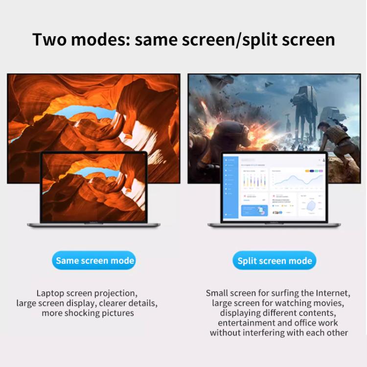 USB-C / Type-C to HDTV, 3.5mm, PD 100W 3 in 1 Multi-function Converter Docking Station, Type-C to HDTV+3.5mm+PD