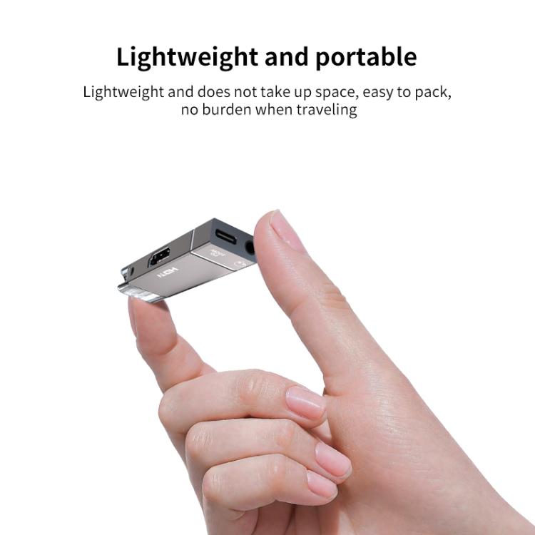 USB-C / Type-C to HDTV, 3.5mm, PD 100W 3 in 1 Multi-function Converter Docking Station, Type-C to HDTV+3.5mm+PD