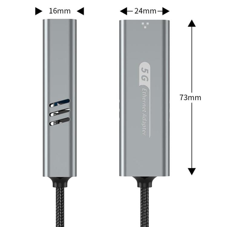 USB-C / Type-C and USB3.0 to RJ45 5G Gigabit Wired Ethernet Network Adapter, USB-C / Type-C and USB3.0 to RJ45 Adapter