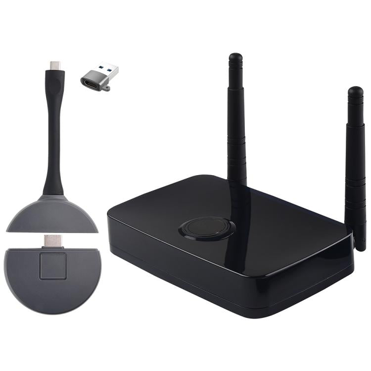 Measy AM1810 3 in 1 Wireless Screen Projector with Transmitter and Receiver, Plug:US Plug, US Plug