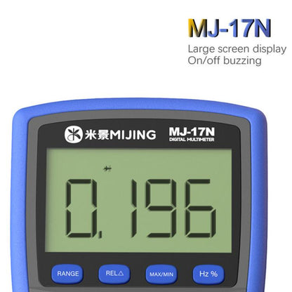 Mijing MJ-17N Auto Range LCD Display True-RMS High-precision Digital Multimeter, Mijing MJ-17N