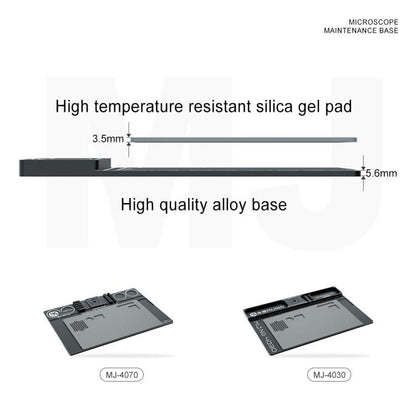 Mijing Fixed Rod Diameter 32mm Universal Microscope Aluminum Alloy Big Base, MJ-4030, MJ-4070