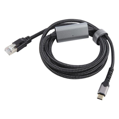 2m RJ45 to USB-C / Type-C High Speed Network Card Ethernet Cable, Type-C